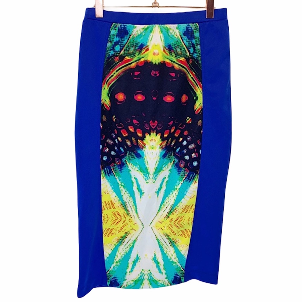 XOXO Symmetry Art Pencil‎ Skirt
